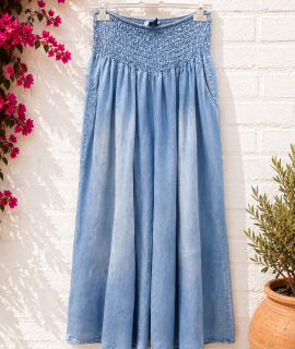 Denim Look Lyocell Broek – Lia