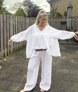 Witte boho blouse – Sandy