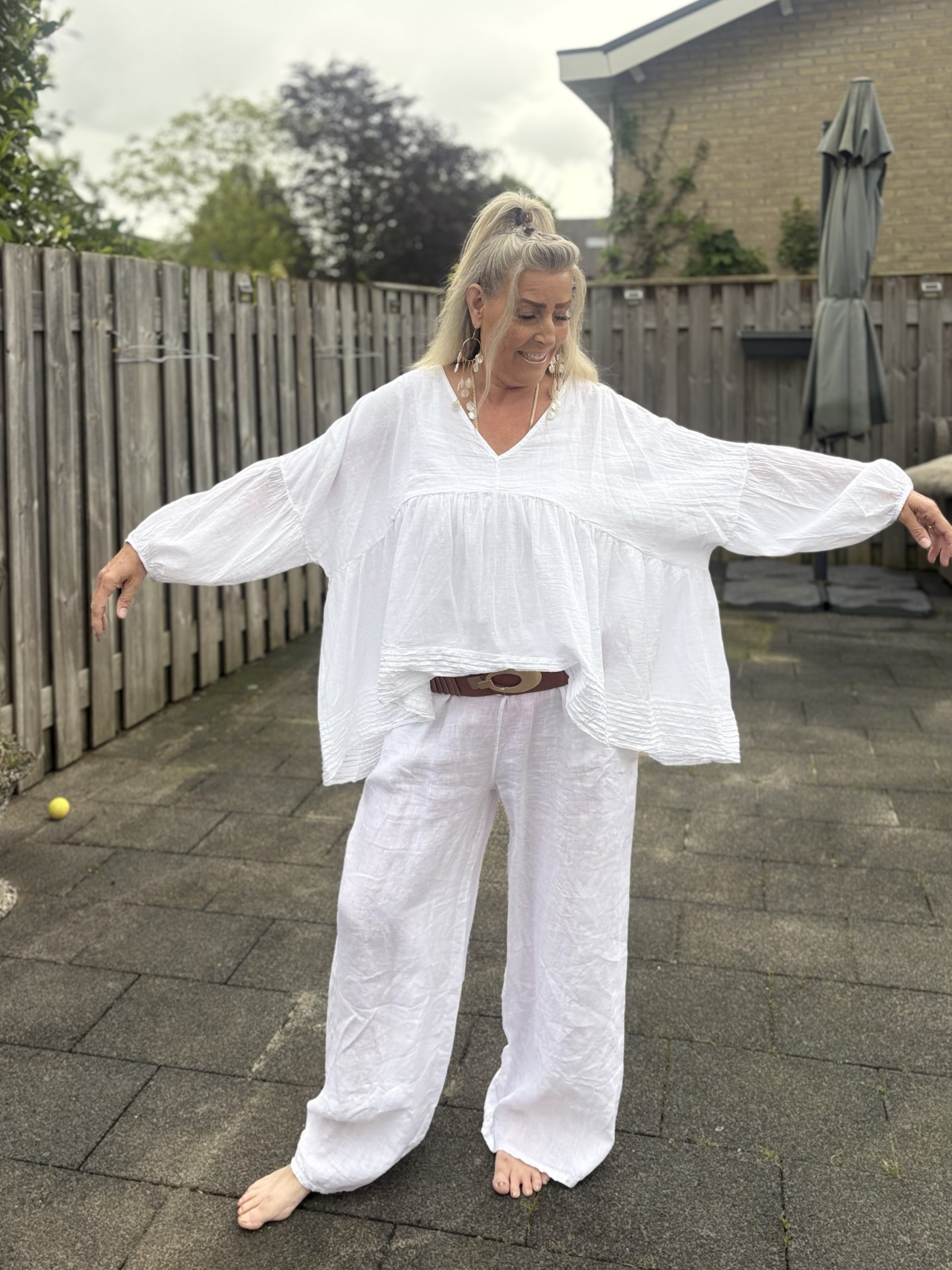 Witte boho blouse – Sandy