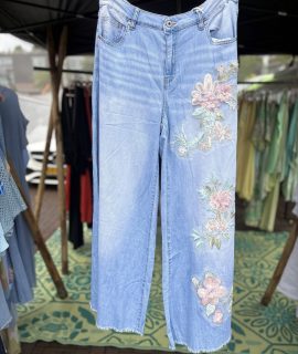 Boho Bloem Jeans 🌸
