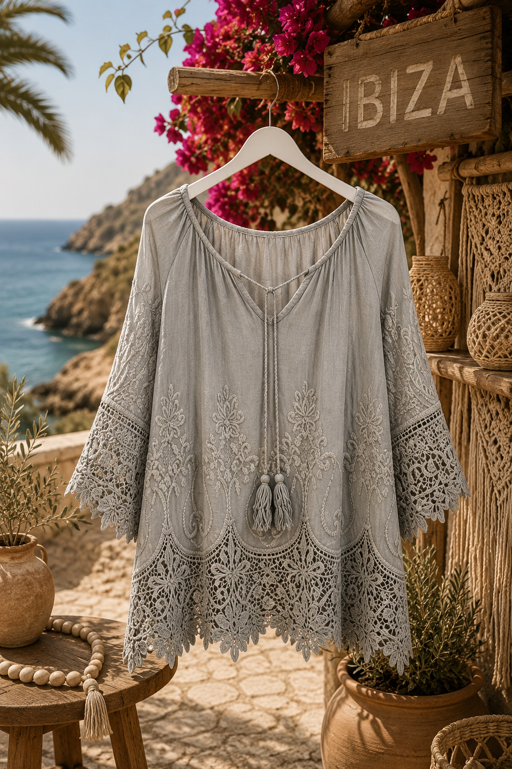 Ibiza Tuniek met Kant - Mila - Afbeelding 4