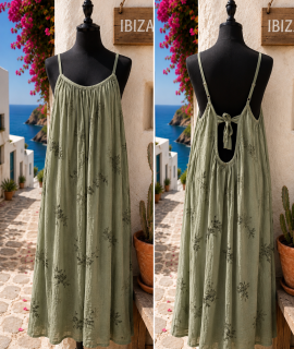Boho Jurk met Open Rug – Nina