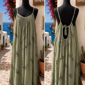 Boho Jurk met Open Rug – Nina