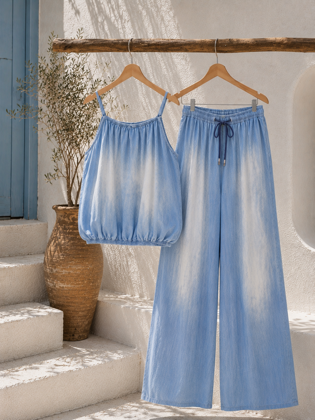 Lynocel Wide Leg Broek - Fiona