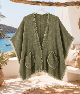 🌿 Boho Franje Vest met Zakjes – Kim