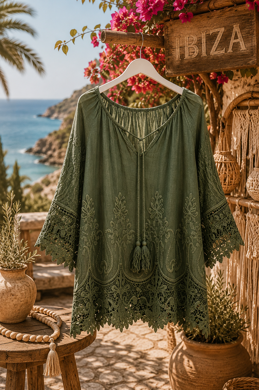 Ibiza Tuniek met Kant - Mila - Afbeelding 3