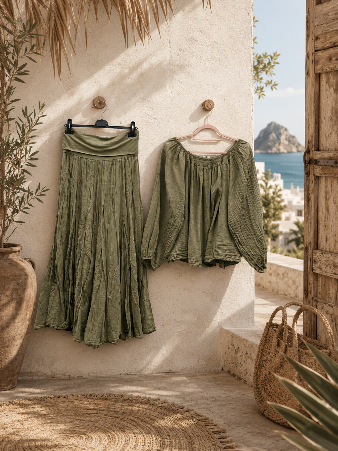 Off-shoulder boho blouse - Sita