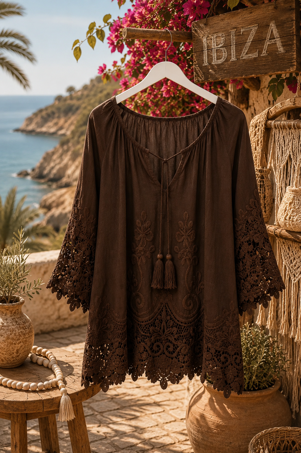 Ibiza Tuniek met Kant - Mila - Afbeelding 2