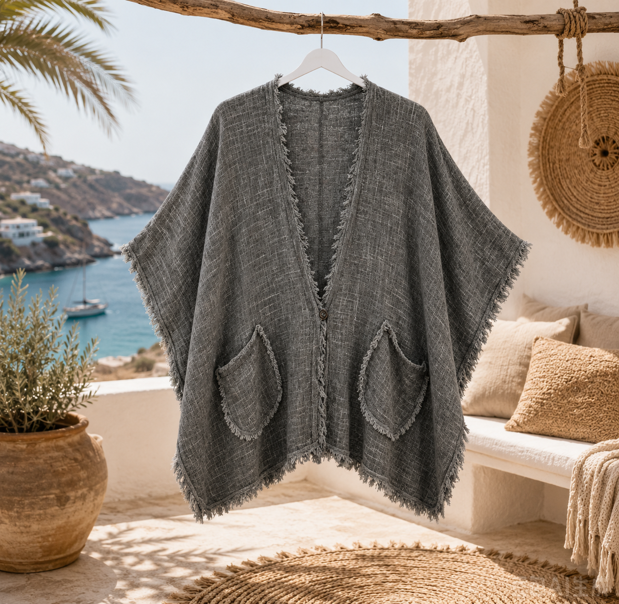 🌿 Boho Franje Vest met Zakjes - Kim - Afbeelding 5
