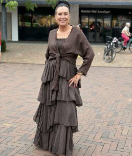 Linnen Boho Knoopvest met Franjes – Klara
