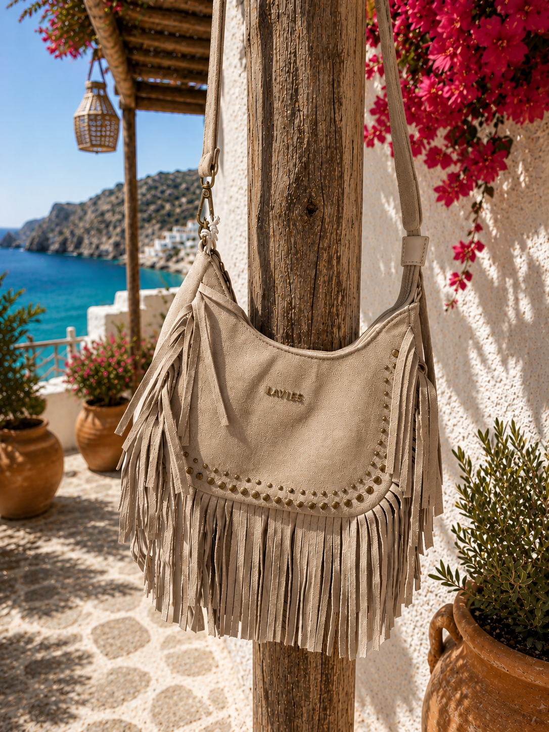 Boho tas met franjes - Ronda