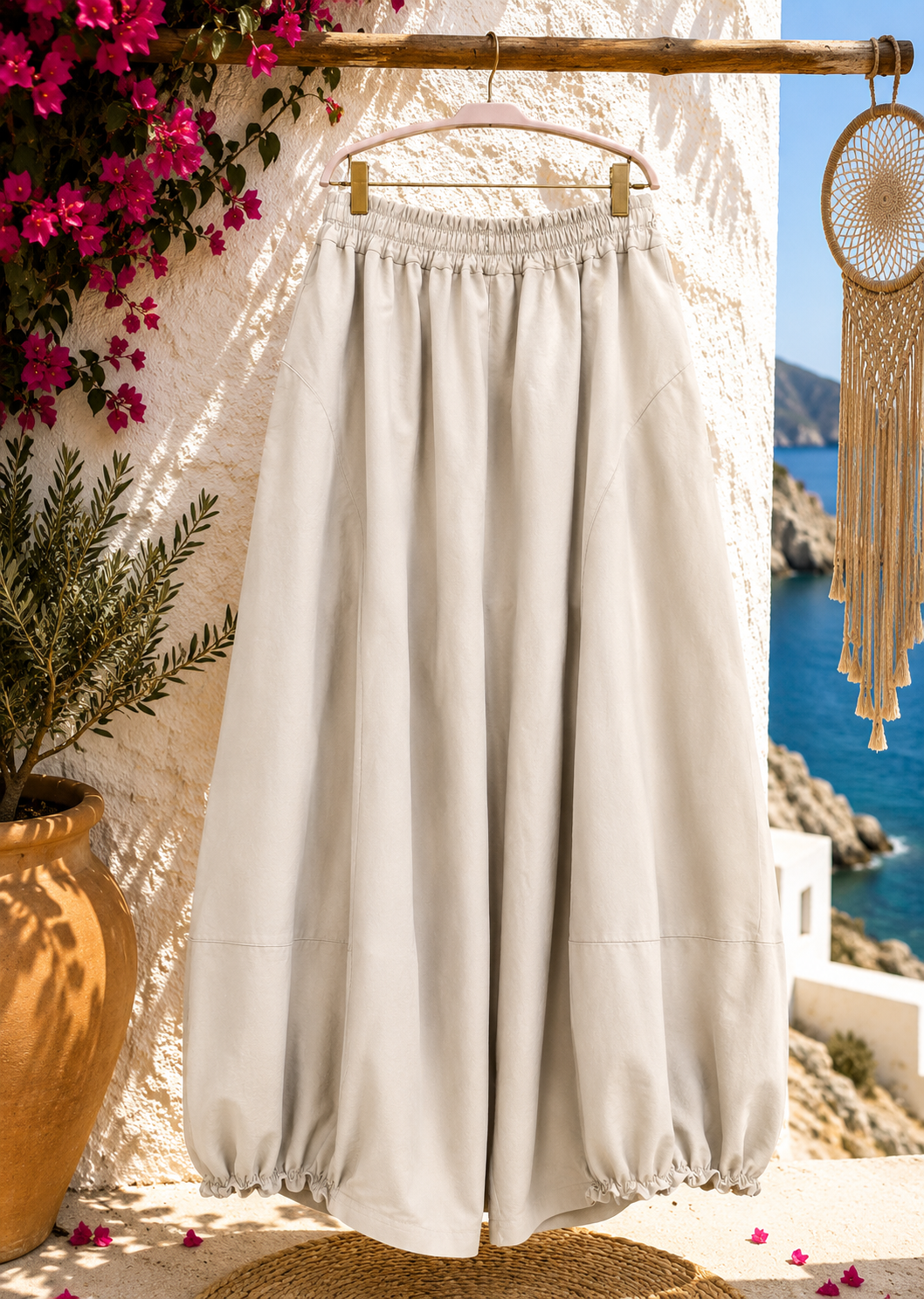 Boho Wide Leg Broek - Sandy - Afbeelding 5