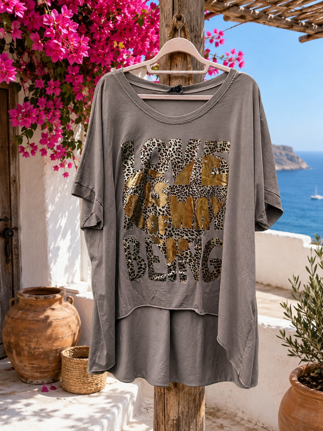 Oversized Shirt met opdruk - Aisha