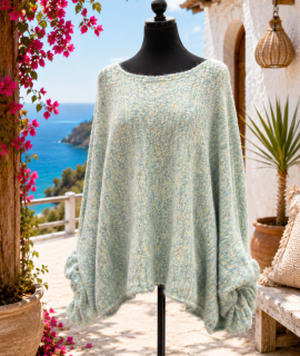 Oversized Trui met Boothals & Pofmouwen – Sheila