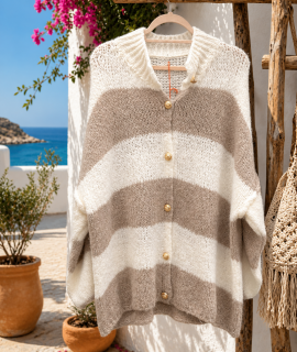 Gestreept vest oversized – Nina