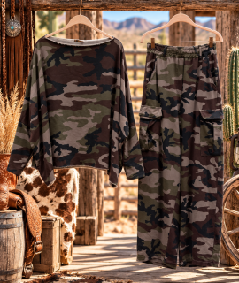 Camouflage trui oversized – Peggy