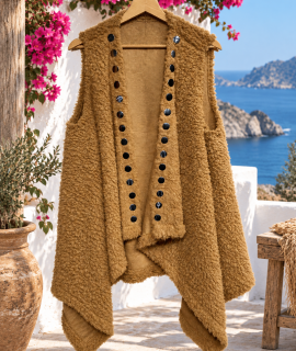 Teddy bodywarmer met studs – Mariska