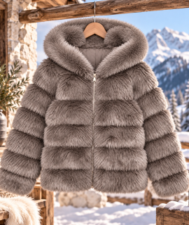 Jasje Fluffy met capuchon – Nana