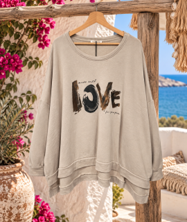 Trui Oversized met opdruk – Lili