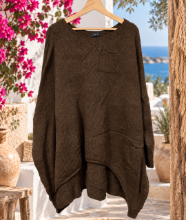 Trui oversized met boothals – Giny