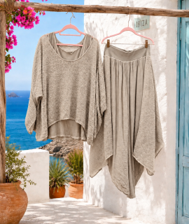 3-delige Ibiza Set met Top Trui & Broek – Sam