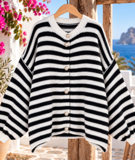 Gestreept trui vest – Saskia
