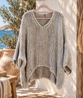 Trui gemêleerd oversized – Josje