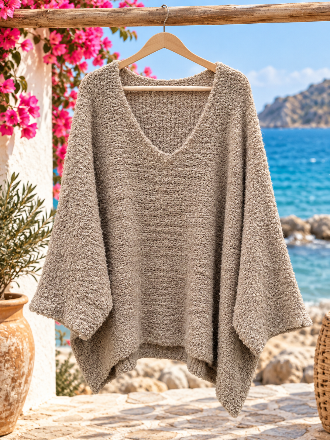 Trui oversized met doorlopende mouwen - Isa - Afbeelding 2