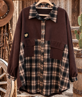 Oversized Western Blouse met Ruitdetails – Dolly