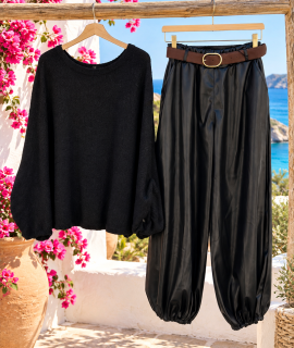 Leather look Pofbroek – Mindy