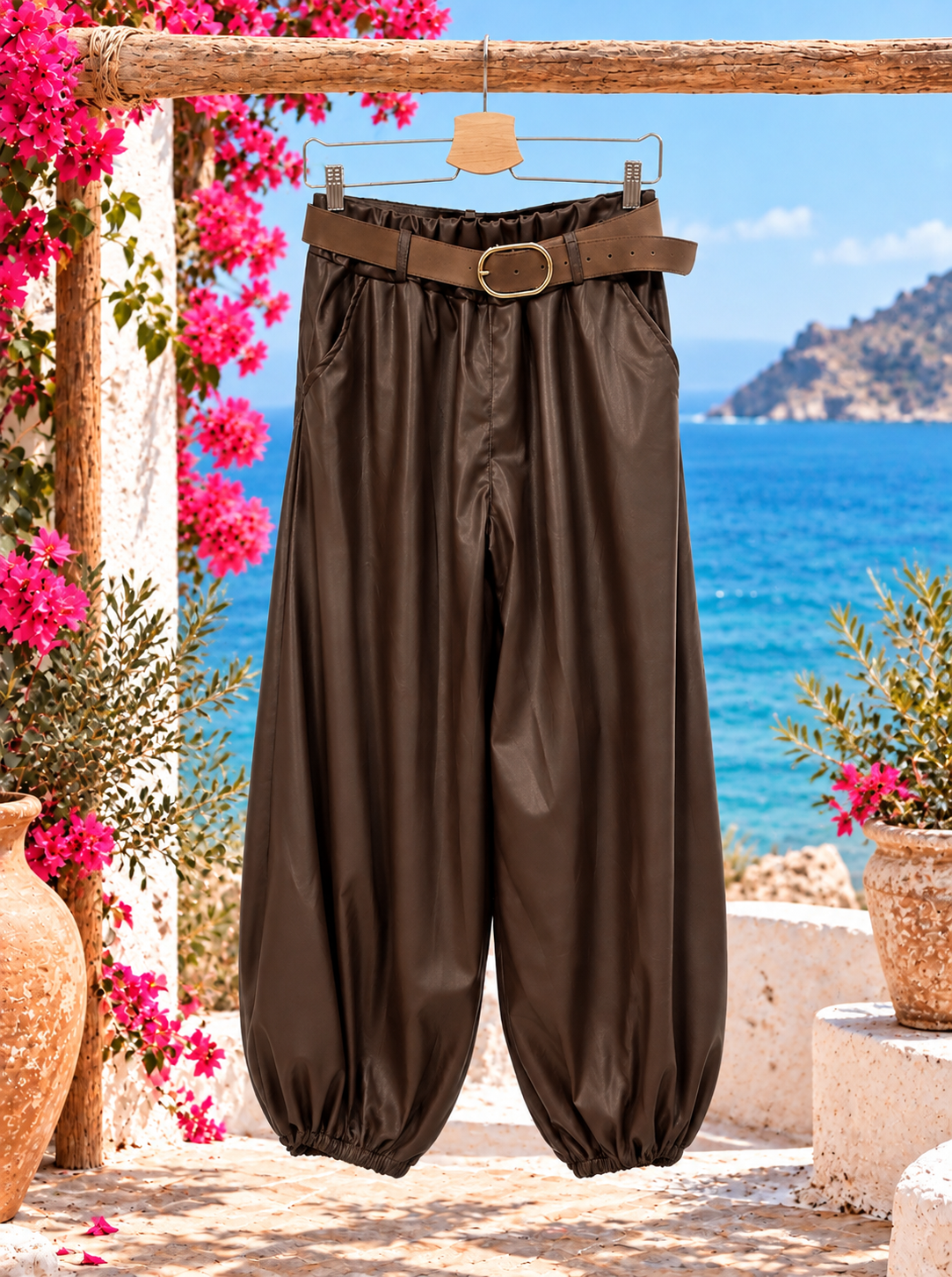 Leather look Pofbroek - Mindy