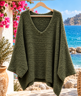 Teddy Trui oversized met vlinder mouwen – Isa