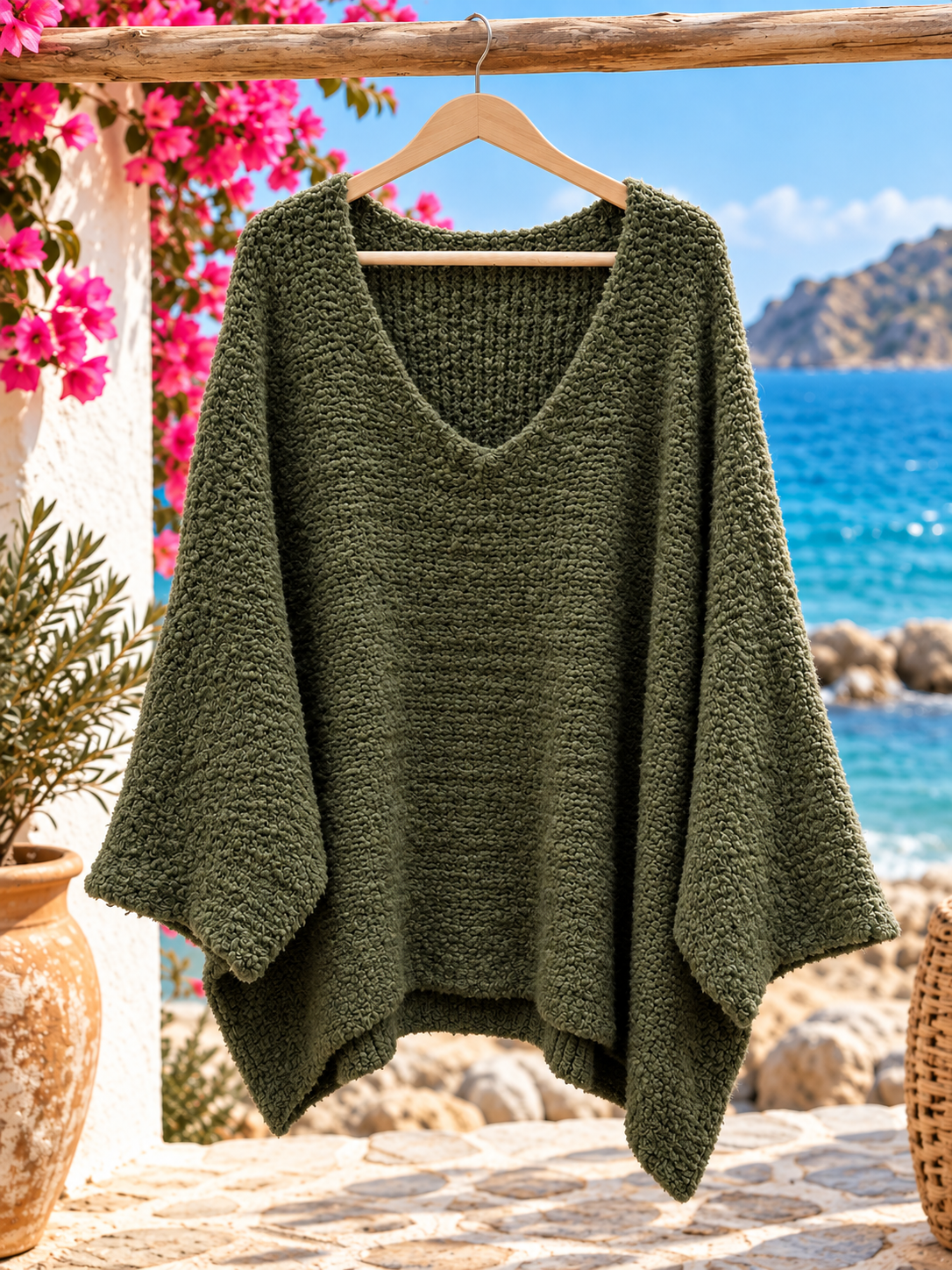 Trui oversized met doorlopende mouwen - Isa - Afbeelding 3