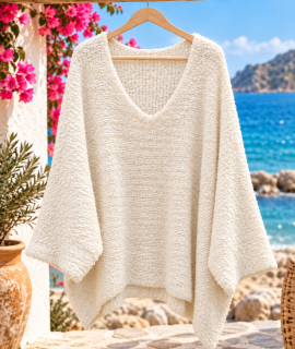 Trui oversized met doorlopende mouwen – Isa