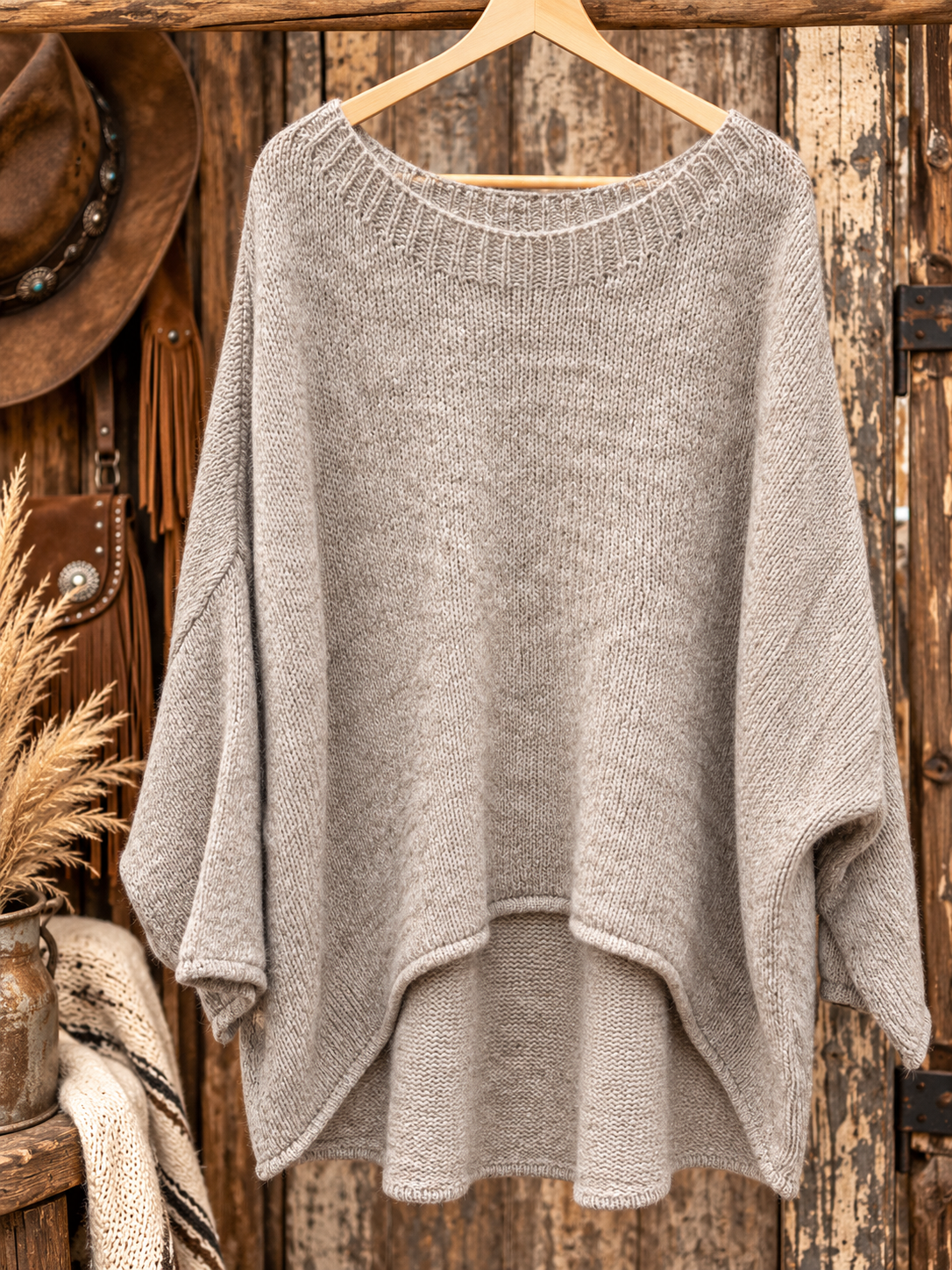 Oversized gebreide trui - Wendy - Afbeelding 2