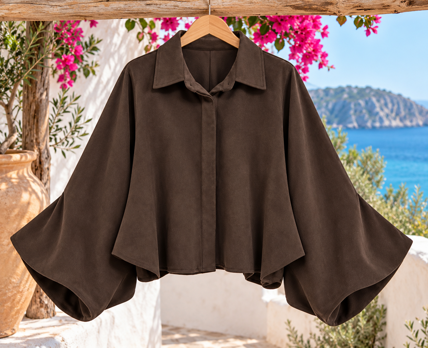 Blouse met doorlopende pofmouwen - Sally - Afbeelding 4